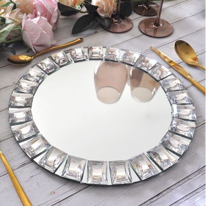 Picture of Decoration Diamond Plate Electroplated Glass Mirror Plate