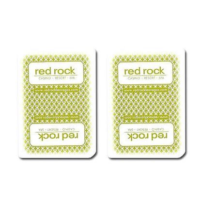 Picture of Single Deck Used in Casino Playing Cards - Red Rock