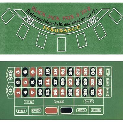 Picture of Blackjack and Roulette Table Felt