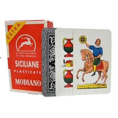 Picture of Deck of Siciliane N96 Italian Regional Playing Cards