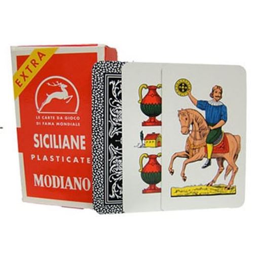 Picture of Deck of Siciliane N96 Italian Regional Playing Cards