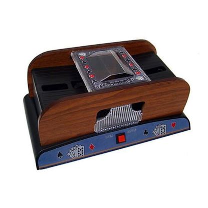 Picture of 2 Deck Wooden Deluxe Card Shuffler