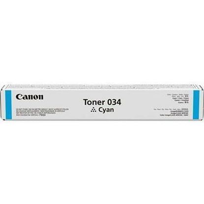 Picture of CANON CARTRIDGE 034 CYAN TONER - FOR IMAGECLASS MF820CDN AND MF810CDN - FULL YIE