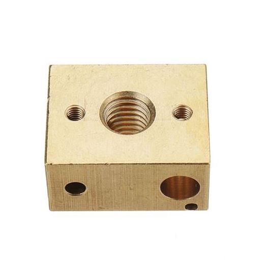 Picture of M8*1.25 Thread Brass Heating Block For 3D Printer