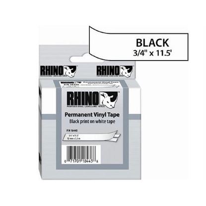 Picture of DYMO RHINO 3/4IN X 18FT, WHITE VINYL LABELS