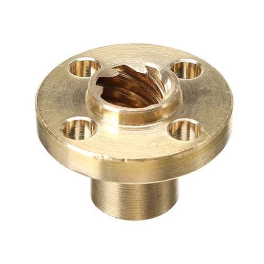 Picture of 3D Printer T8 1/2/4/8/10/12mm Copper Lead Screw Nut For Stepper Motor Lead Screw 8mm Thread