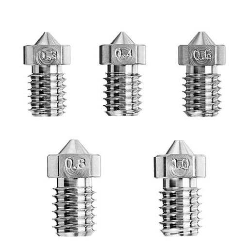 Picture of 0.3mm/0.4mm/0.6mm/0.8mm/1.0mm Titanium Alloy M6 Thread Nozzle for 3D Printer