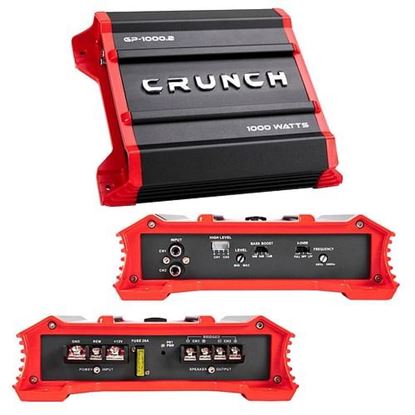 Picture of Crunch Ground Pounder 2 X 250 @ 4 Ohms 2 X 500 @ 2 Ohms 1 X 1000 Watts @ 4 Ohms Bridged