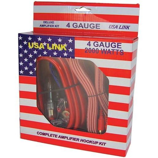 Image sur *USA LINK* 4G. AMP WIRING KIT W/RCA CABLES; QPOWER