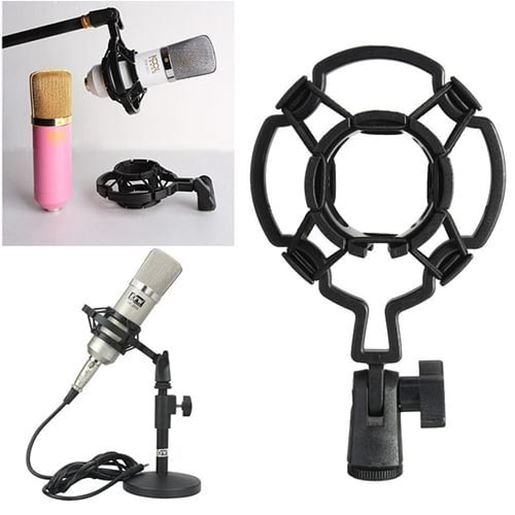 Picture of Studio Mic Shock Mount Holder For Large Diaphram Condenser Mic Clip