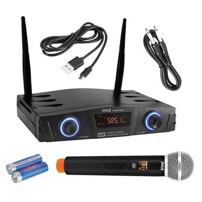 Picture of Pyle PDWM1980 Compact UHF Pro Wireless Microphone System with Handheld Microphone