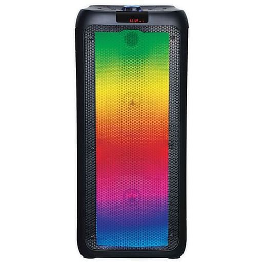 Picture of Naxa NDS-8501 Sound Pro Dual 8-Inch 4,000-Watt Portable Bluetooth Blaze Speakers with Full-Glow Disco Lights and Microphone