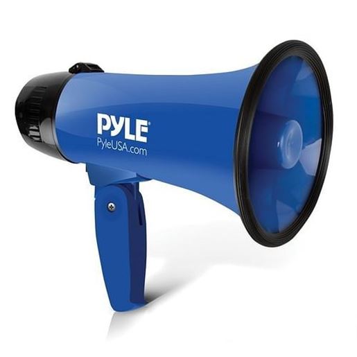 Picture of Pyle PMP21BL Battery-Operated Compact and Portable Megaphone Speaker with Siren Alarm Mode (Blue)