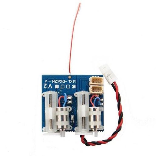 Picture of Oversky MXL-RX62H V3 RC Airplane Receiver Integrated with Dual Servo for Frsky DSMX DMS2 FUTABA SFHSS