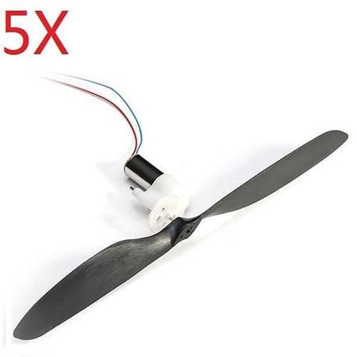 Picture of 5PCS Gear Box 720 Coreless CW Motor + Propeller Combo Set For RC Models DIY