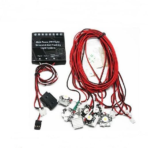 Picture of G.T.Power High Power 3W Flight Simulated And Flashing Light System For RC Airplane