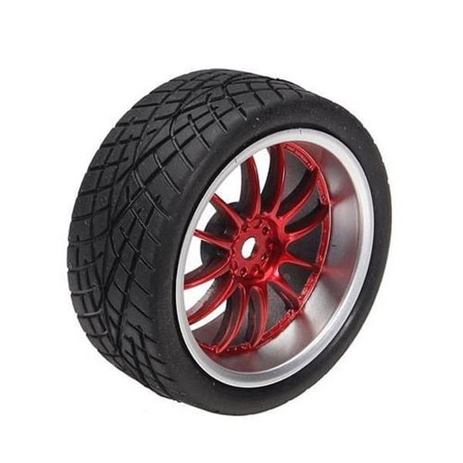 Picture of 65mm Rubber Tire With Sponge Liner For 1:10 Smart Car Robot