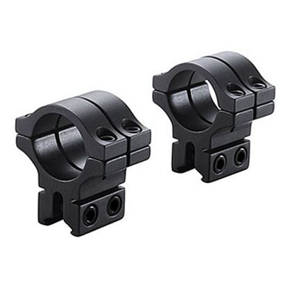 Picture of BKL 1" Rings, 3/8" or 11mm Dovetail, Double Strap, Matte Black