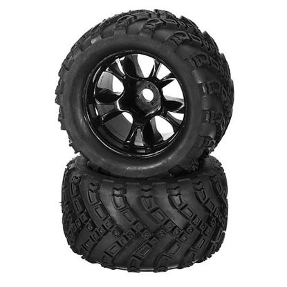 Picture of DHK Hobby 8384-001 Wheel Tire Tyre Rim Complete 2pcs 1/8 8384 Zombie 8E RC Car Part