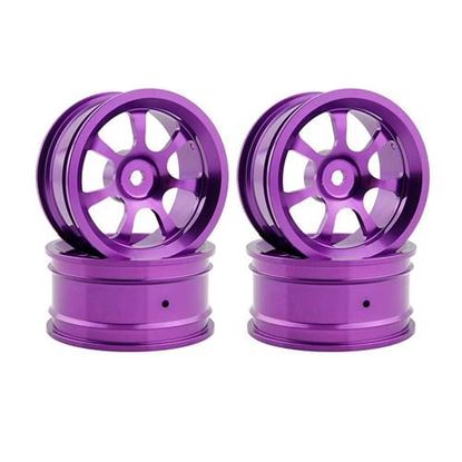 Picture of 2pcs Hub Rc Car Parts Aluminum Wheel 4pc D:52mm W:26mm For HSP HPI 1/10 On-Road Drift 107P