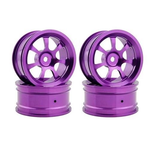 Picture of 2pcs Hub Rc Car Parts Aluminum Wheel 4pc D:52mm W:26mm For HSP HPI 1/10 On-Road Drift 107P