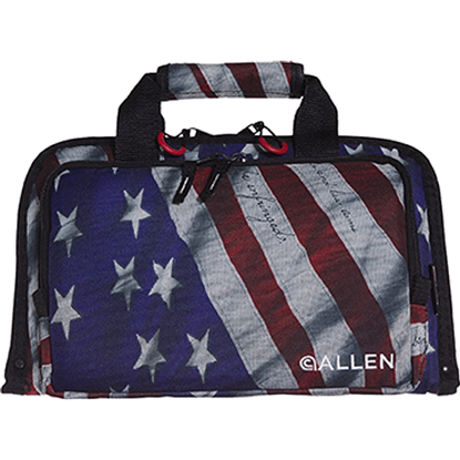 Foto de Allen Victory Duplex Handgun Case 13 in. Red White and Blue