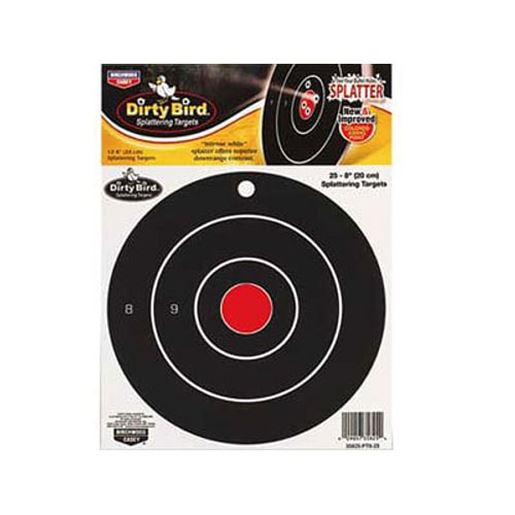 Picture of Birchwood Casey Dirty Bird Bullseye Targets, 8" Round, 25ct