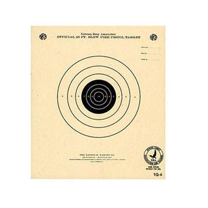 Picture of National Target NRA 25' Slow Fire Air Pistol Target, Single Bull