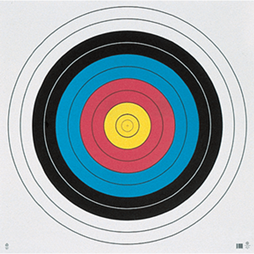 Picture of Maple Leaf Target Face FITA 10-Ring 80 cm. 25 pk.