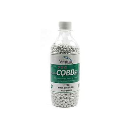 Picture of Air Venturi CQBBs 6mm biodegradable airsoft BBs, 0.25g, 2700 rds, white