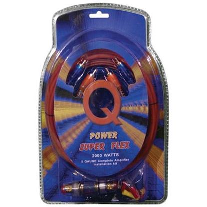 Picture of Qpower 8 Gauge Amp Kit Super Flex