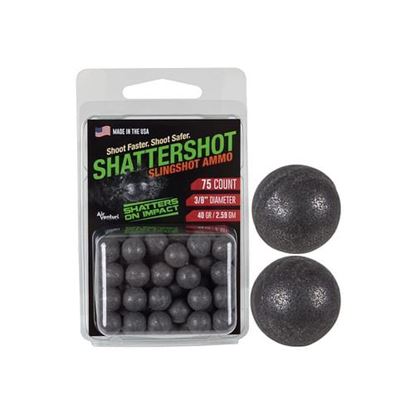 Picture of Dust Devil ShatterShotâ„¢ Sling Shot Ammo, 3/8", 39gr, 75ct