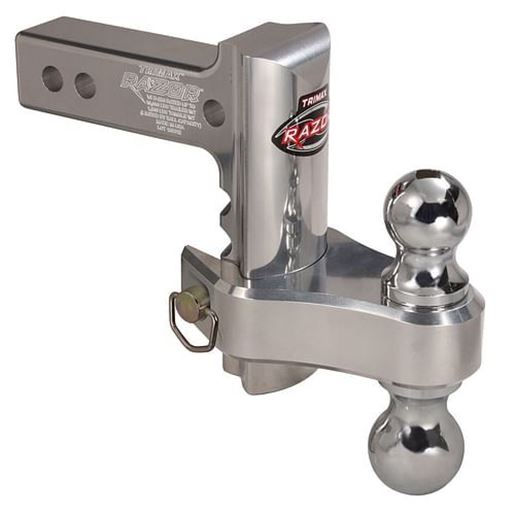 Foto de Trimax TRZ6AL-RP Razor 6in Aluminum Adjust Hitch-Dual Ball