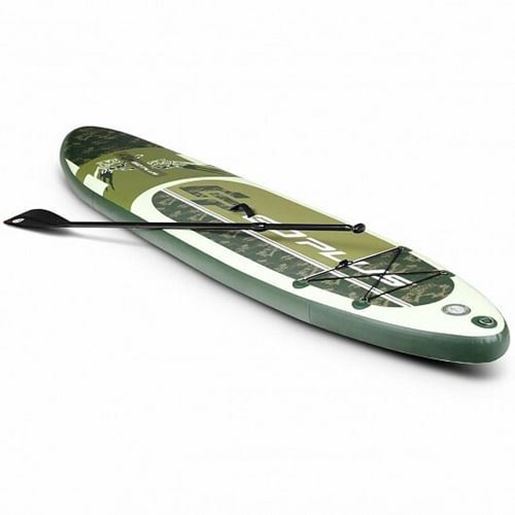 Picture of 11 Feet Inflatable Standing Board Surfboard with Bag and Paddle - Color: Light Green