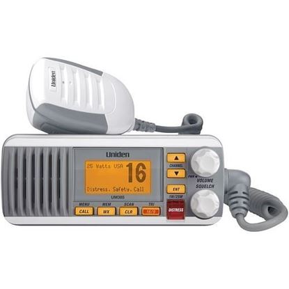 Picture of Uniden UM385 25-Watt Fixed-Mount Marine Radio with DSC (White)