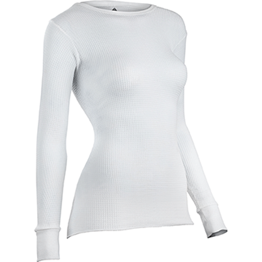 Picture of Indera womens Traditional Long Sleeve Thermal Top White X-Large