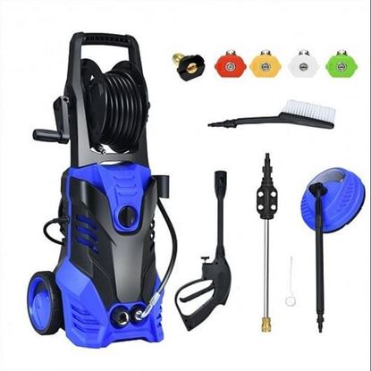 Picture of 3000 PSI Electric High Pressure Washer With Patio Cleaner -Blue - Color: Blue