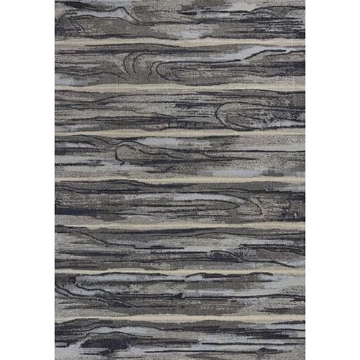 Picture of 10'x13' Grey Machine Woven Abstract Brushstroke Indoor Area Rug