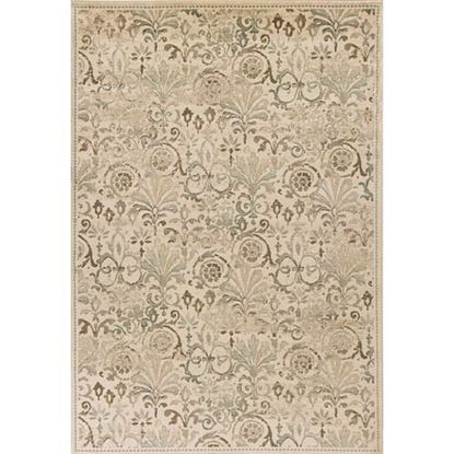 Picture of 8'x11' Ivory Machine Woven Floral Traditional Indoor Area Rug