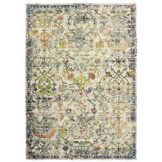 Picture of 4' x 6' Beige Abstract Garden Area Rug