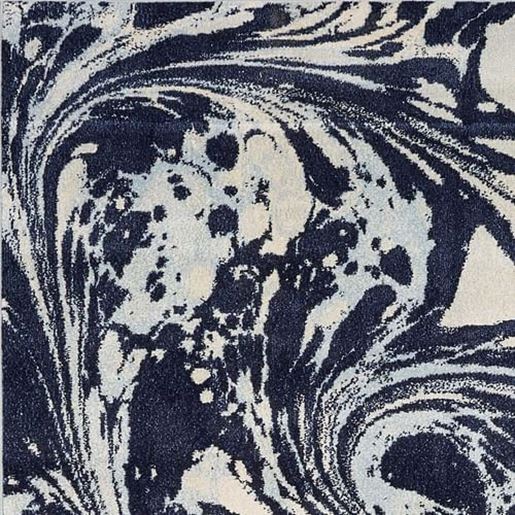 Picture of 7'x10' Blue Machine Woven Abstract Indoor Area Rug