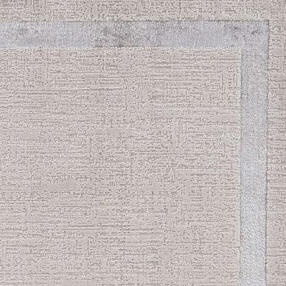 Picture of 5'x8' Ivory Silver Machine Woven Bordered Indoor Area Rug