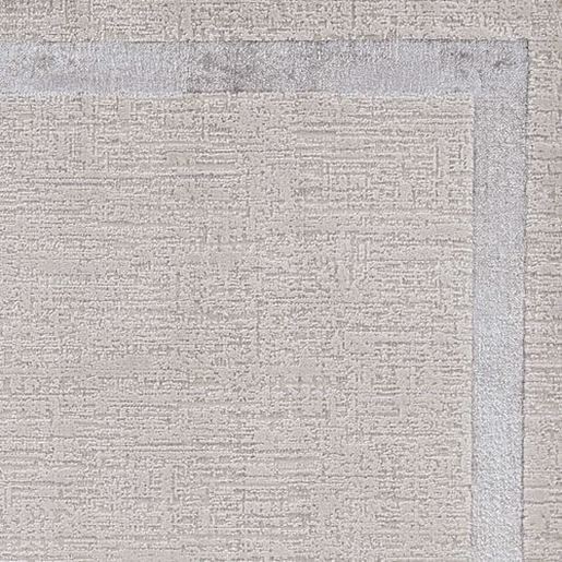 Picture of 5'x8' Ivory Silver Machine Woven Bordered Indoor Area Rug