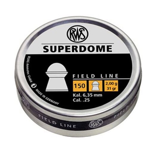 Picture of RWS Superdome .25 Cal, 31.0 Grains, Domed, 150ct