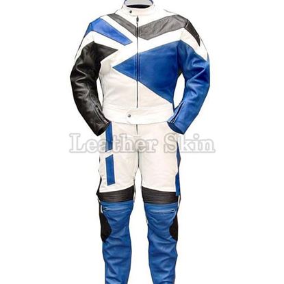 Picture of Blue Leather Suit