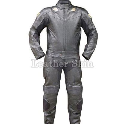 Picture of Black Leather Suit