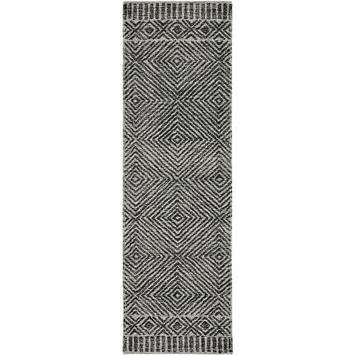 Picture of 108" X 156" Grey or  Black Wool Rug