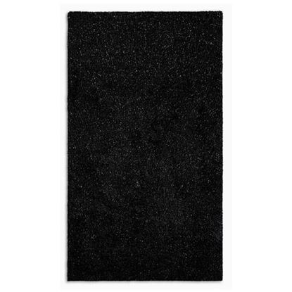 Picture of 8' x 10' Black Textured Modern Area Rug