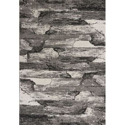 Picture of 8'x11' Grey Machine Woven Abstract Indoor Area Rug