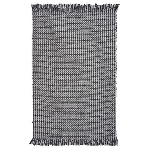 Picture of 8'x10' Grey Hand Woven Houndstooth Indoor Area Rug